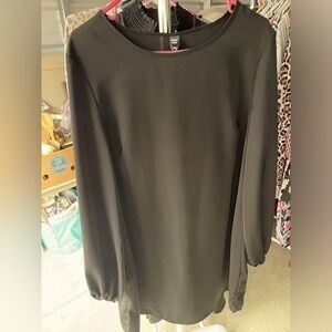 SHEIN Black tie waist belt dress Size 0x